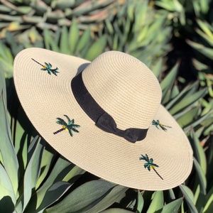 PALM TREES BEACH SUN HAT